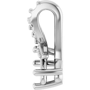 10K White Gold 5x3 mm Oval Pendant Mounting – image 6