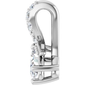 Platinum 5x3 mm Oval Pendant Mounting – image 5