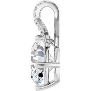 Continuum Sterling Silver 12x10 mm Oval Pendant Mounting – image 5
