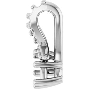 18K White Gold 5x3 mm Marquise Pendant Mounting – image 6