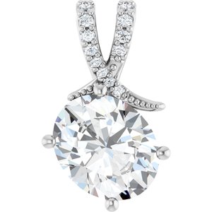 Platinum 11x9 mm Oval Pendant Mounting