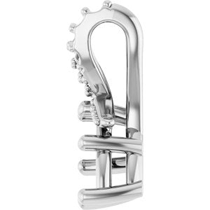18K White Gold 8.5x4.5 mm Marquise Pendant Mounting – image 6