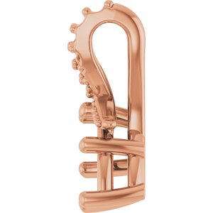 18K Rose Gold 8.5x4.5 mm Marquise Pendant Mounting – image 6