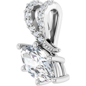 Continuum Sterling Silver 8.5x4.5 mm Marquise Pendant Mounting – image 3