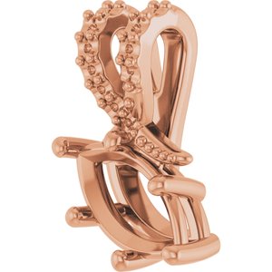 18K Rose Gold 8.5x4.5 mm Marquise Pendant Mounting – image 4