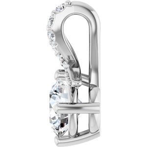 Sterling Silver 5.5 mm Round Pendant Mounting – image 5