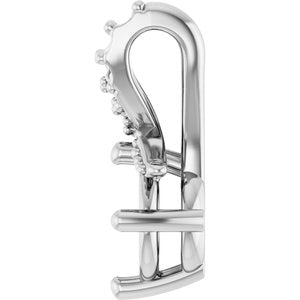 18K White Gold 5.5 mm Round Pendant Mounting – image 6