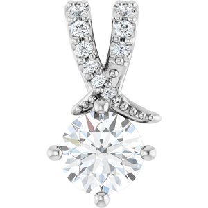 Platinum 5.5 mm Round Pendant Mounting