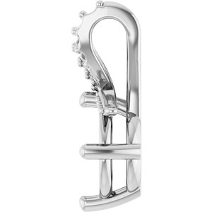 Continuum Sterling Silver 7.4 mm Round Pendant Mounting – image 6