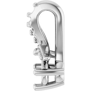 Sterling Silver 4x3 mm Oval Pendant Mounting – image 6