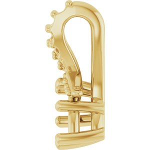 18K Yellow Gold 6x3.5 mm Marquise Pendant Mounting – image 6