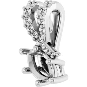 14K X1 White Gold 6x3.5 mm Marquise Pendant Mounting – image 4