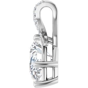 Platinum 12x7.5 mm Pear Pendant Mounting – image 5