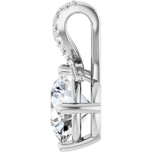 Continuum Sterling Silver 8.2 mm Round Pendant Mounting – image 5