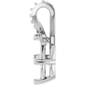 Sterling Silver 10x8 mm Oval Pendant Mounting – image 6