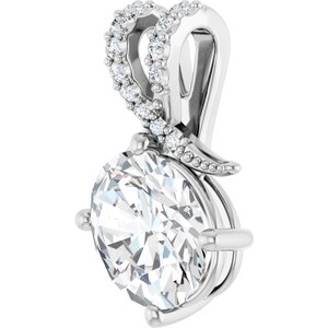 Continuum Sterling Silver 10x8 mm Oval Pendant Mounting – image 3
