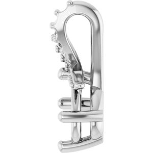 14K White Gold 7x5 mm Oval Pendant Mounting – image 6