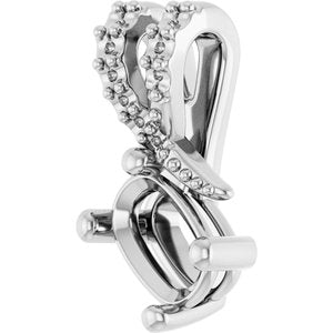 Sterling Silver 6x4 mm Elongated Cushion Pendant Mounting – image 4
