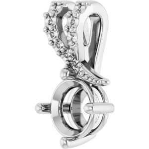 Sterling Silver 6 mm Round Pendant Mounting – image 4