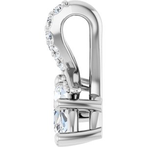 Continuum Sterling Silver 7x3.5 mm Marquise Pendant Mounting – image 5