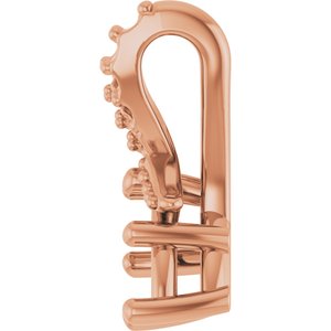 14K Rose Gold 7x3.5 mm Marquise Pendant Mounting – image 6