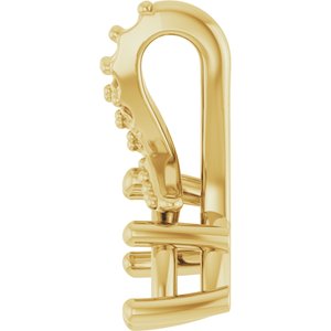 10K Yellow Gold 7x3.5 mm Marquise Pendant Mounting – image 6