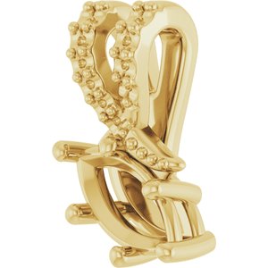 14K Yellow Gold 7x3.5 mm Marquise Pendant Mounting – image 4