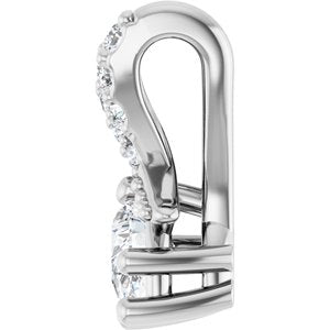 Continuum Sterling Silver 4x3 mm Pear Pendant Mounting – image 5