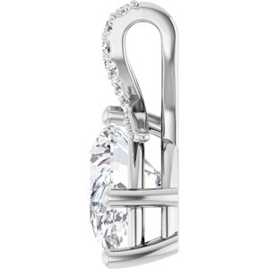 Sterling Silver 12x8 mm Pear Pendant Mounting – image 5