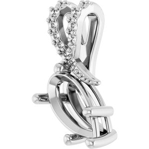 Sterling Silver 10.5x5.5 mm Pear Pendant Mounting – image 4