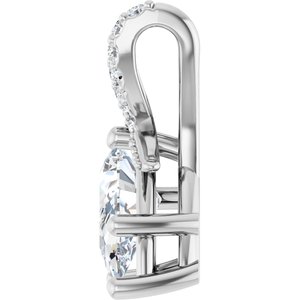 Continuum Sterling Silver 10.5x5.5 mm Pear Pendant Mounting – image 5