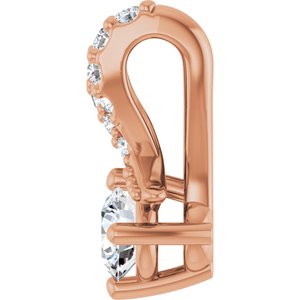 10K Rose Gold 3.2 mm Round Pendant Mounting – image 5