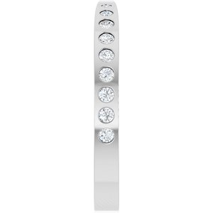 1/4 Ctw Natural Diamond Pinched Contour Band