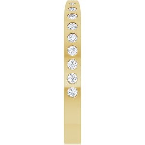 1/4 Ctw Natural Diamond Pinched Contour Band