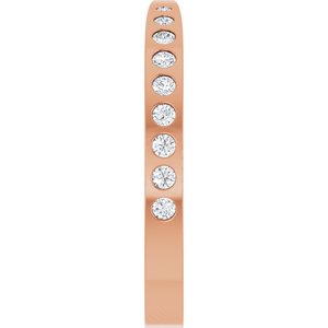 1/4 Ctw Natural Diamond Pinched Contour Band