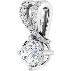Sterling Silver 4.8 mm Round Pendant Mounting – image 3