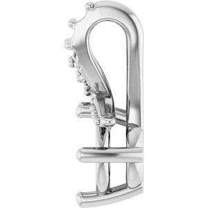 18K White Gold 4.8 mm Round Pendant Mounting – image 6