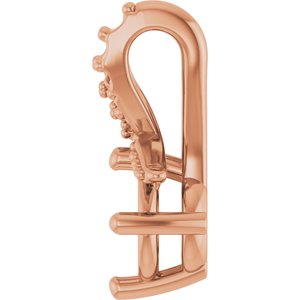 14K Rose Gold 4.8 mm Round Pendant Mounting – image 6