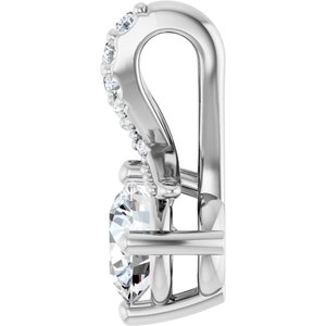 Continuum Sterling Silver 4.8 mm Round Pendant Mounting – image 5