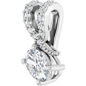 Platinum 5x3.5 mm Oval Pendant Mounting – image 3
