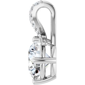 Platinum 8 mm Round Pendant Mounting – image 5