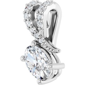 Sterling Silver 6x4 mm Oval Pendant Mounting – image 3