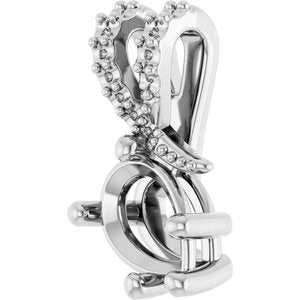 Continuum Sterling Silver 7x5 mm Pear Pendant Mounting – image 4