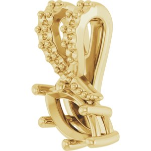 18K Yellow Gold 6x3 mm Marquise Pendant Mounting – image 4