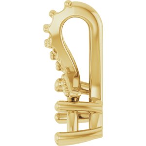 10K Yellow Gold 6x3 mm Marquise Pendant Mounting – image 6