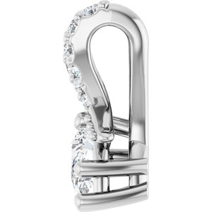 Platinum 4.5x3 mm Pear Pendant Mounting – image 5