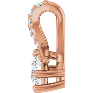 14K Rose Gold 4.5x3 mm Pear Pendant Mounting – image 5