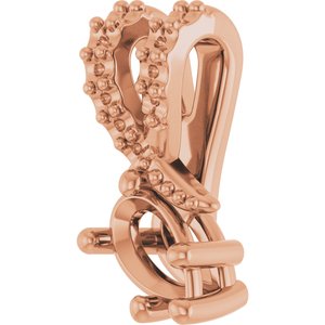 18K Rose Gold 5x3 mm Pear Pendant Mounting – image 4