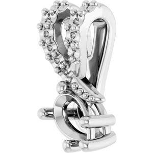 18K White Gold 4.5x3 mm Pear Pendant Mounting – image 4