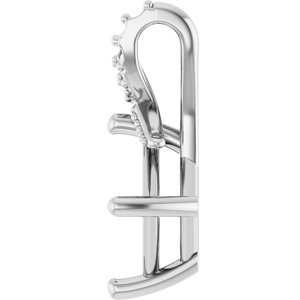 Platinum 6.5x6.5 mm Square Pendant Mounting – image 6
